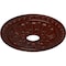 Ekena Millwork Warsaw Ceiling Medallion (Fits Canopies up to 3 1/2"), 18"OD x 3 1/2"ID x 1 3/8"P, Brushed Mahogany CM18WABMF - alternate 2